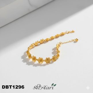 Floral Design One Gram Gold Plated Bracelet (DBT1296)