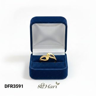 Infinity Curve One Gram Gold Plated Ring (DFR3591)